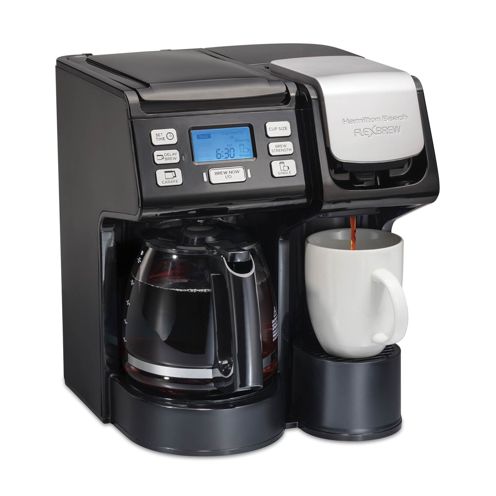 HAMILTON BEACH 49902C - CAFETIERE FILTRE ET A CAPSULE NOIRE HAMILTON BEACH