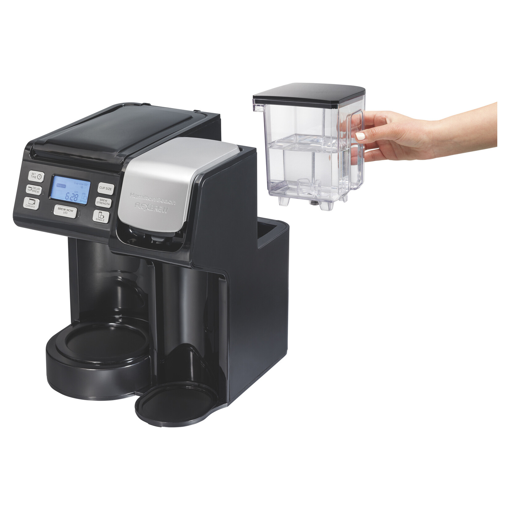 HAMILTON BEACH 49902C - CAFETIERE FILTRE ET A CAPSULE NOIRE HAMILTON BEACH