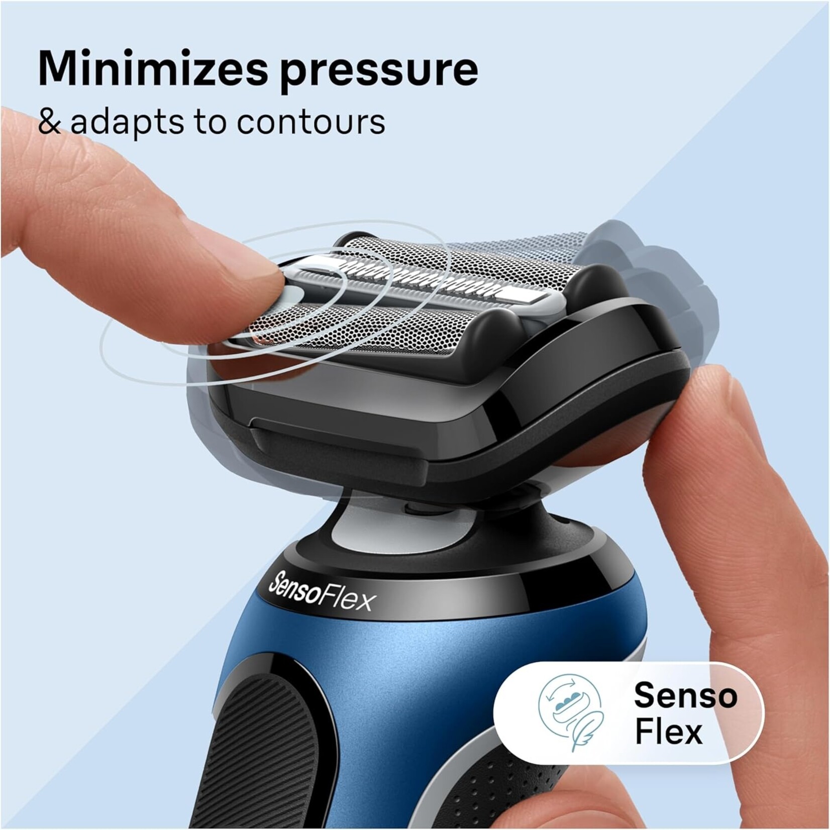 BRAUN 6120S - BRAUN RASOIR SERIES 6 BLEU