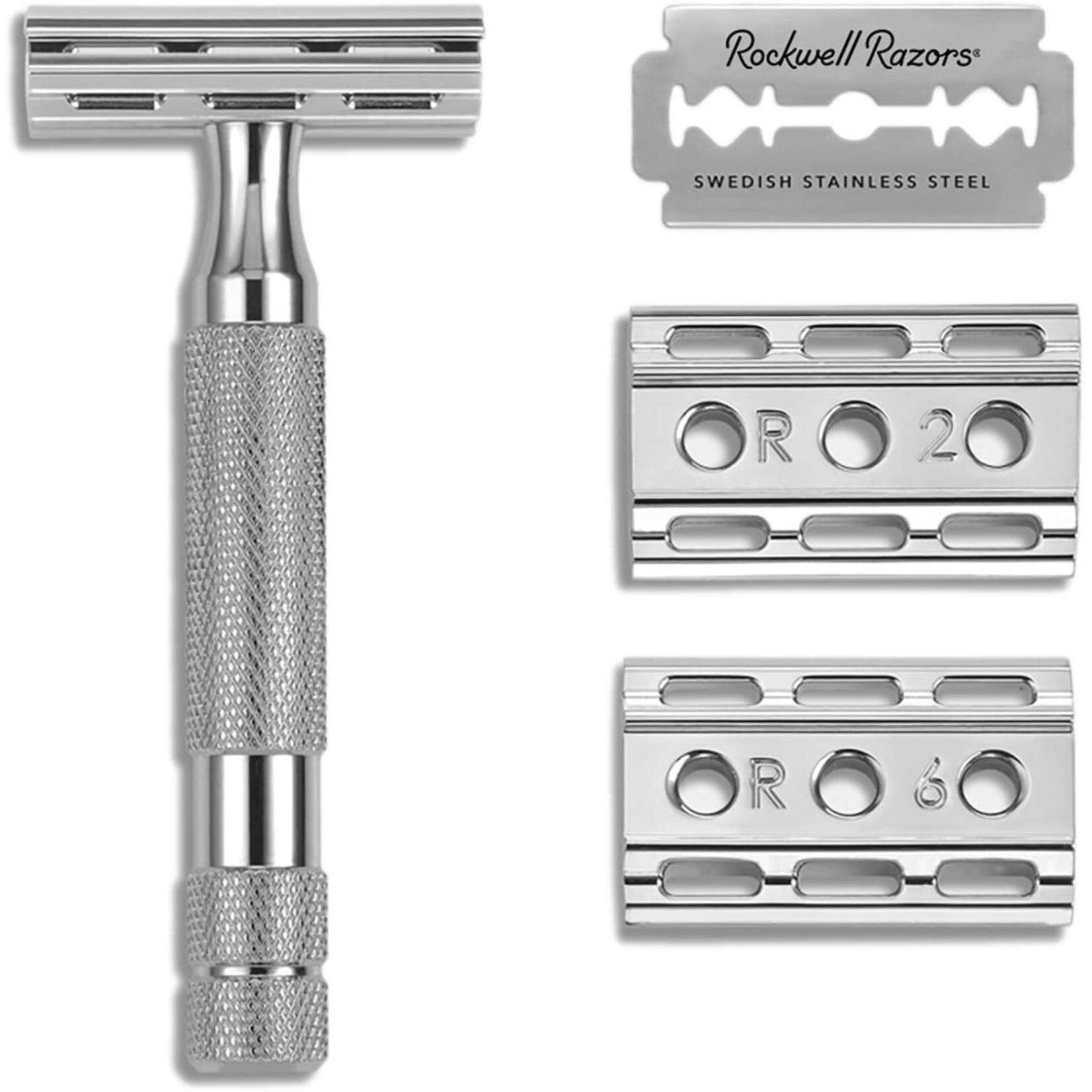 ROCKWELL RAZORS RR-960408 - RASOIR DE SURETE 6C CHROME BLANC ROCKWELL RAZORS