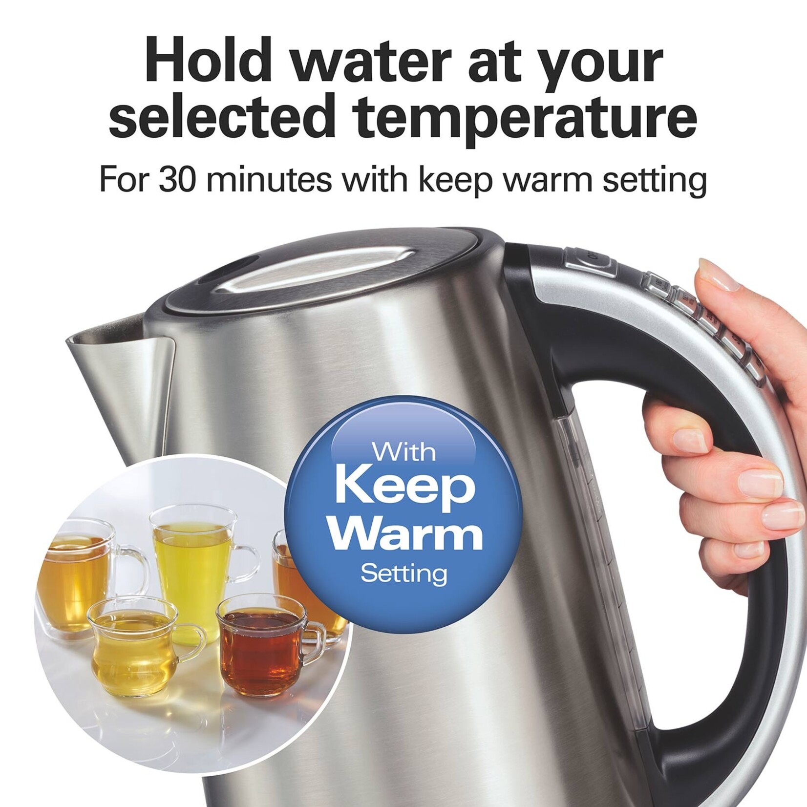 HAMILTON BEACH 41020C - BOUILLOIRE INOX TEMPERATURE AJUSTABLE