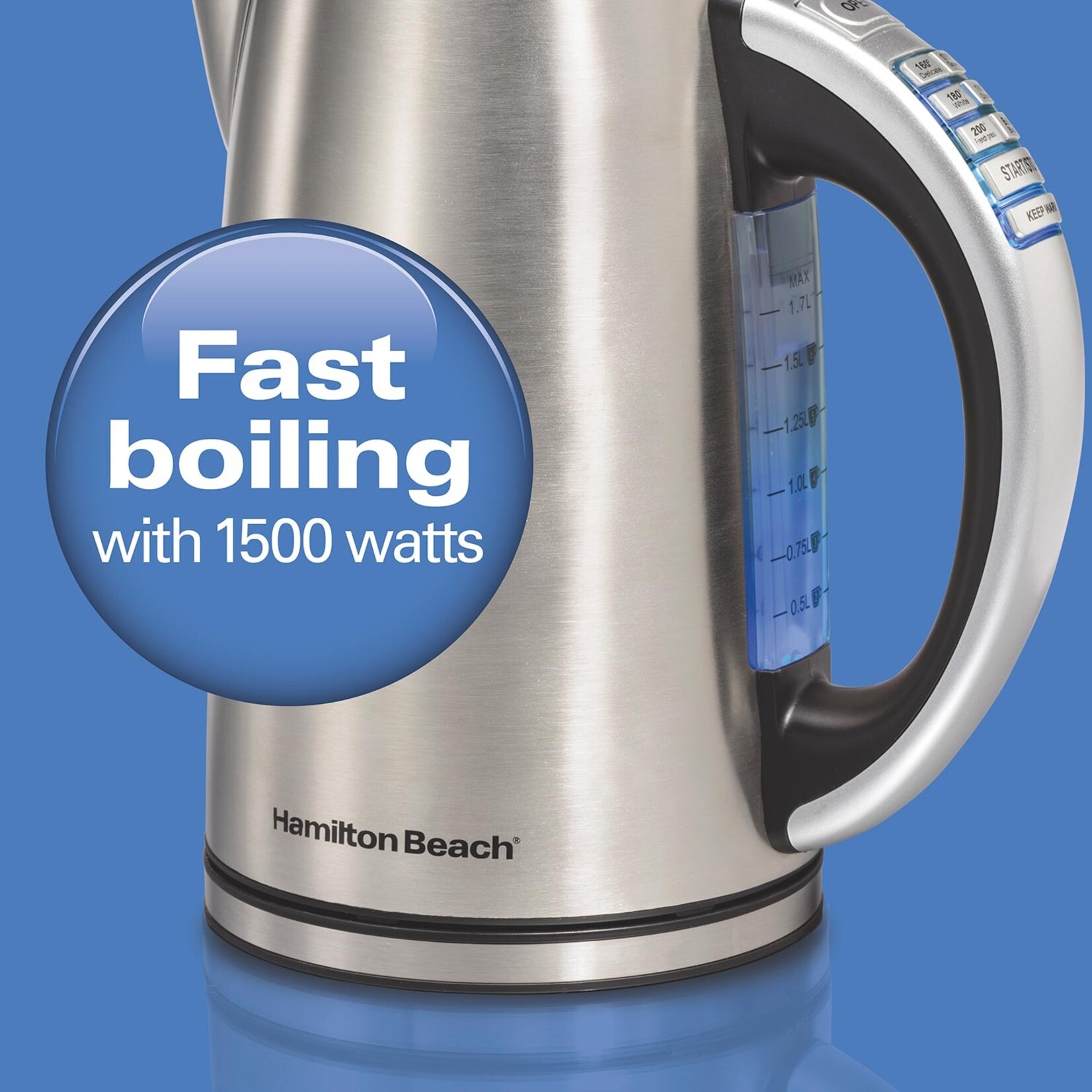HAMILTON BEACH 41020C - BOUILLOIRE INOX TEMPERATURE AJUSTABLE