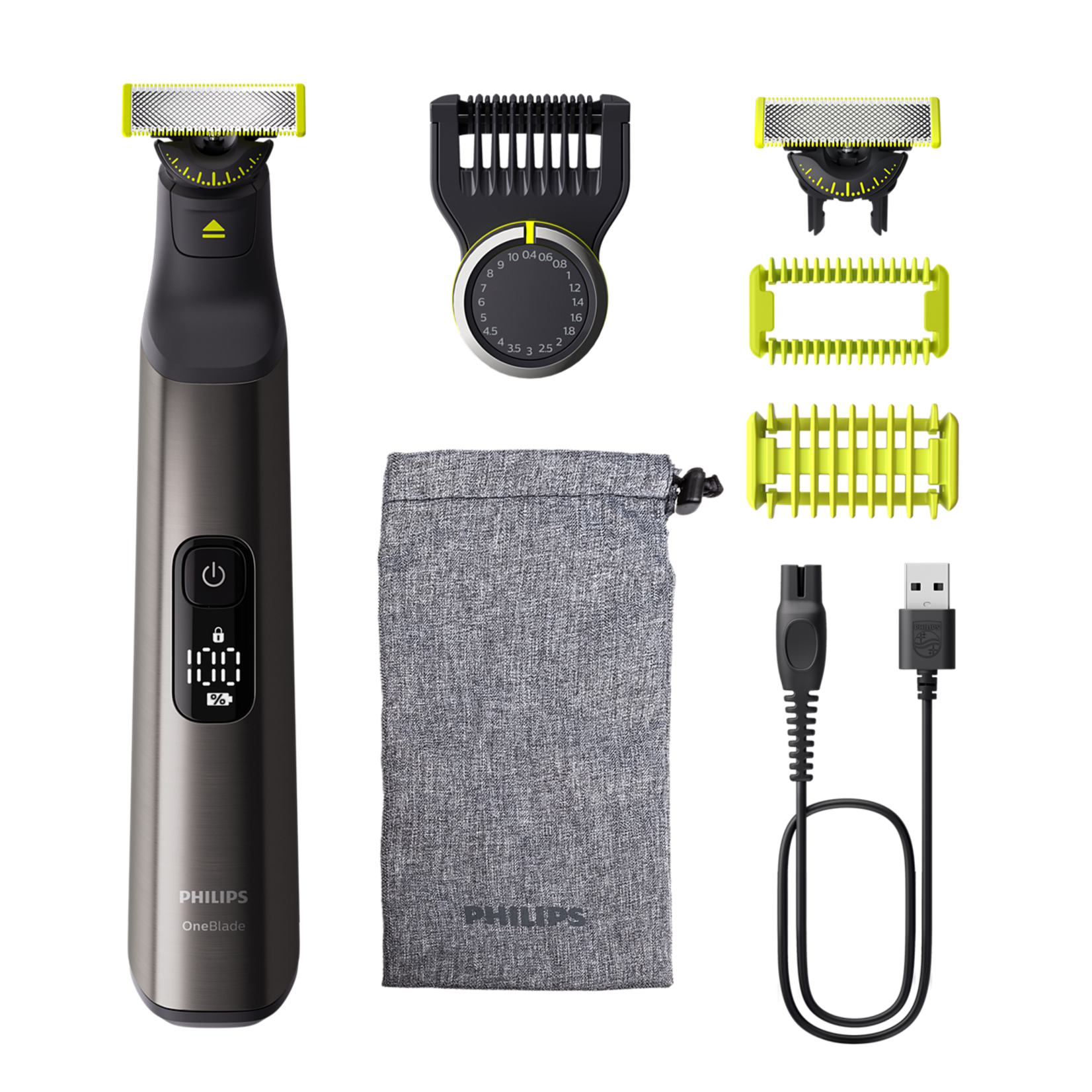 PHILIPS QP6552/15 - TONDEUSE CORPS ET VISAGE ONE BLADE PRO 360 USB PHILIPS