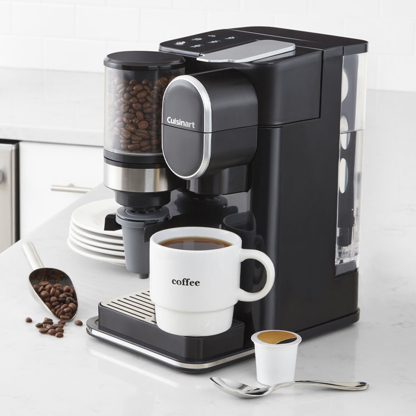 CUISINART DGB-2C - CAFETIERE A CAPSULE ET A MOULIN CONIQUE NOIRE CUISINART