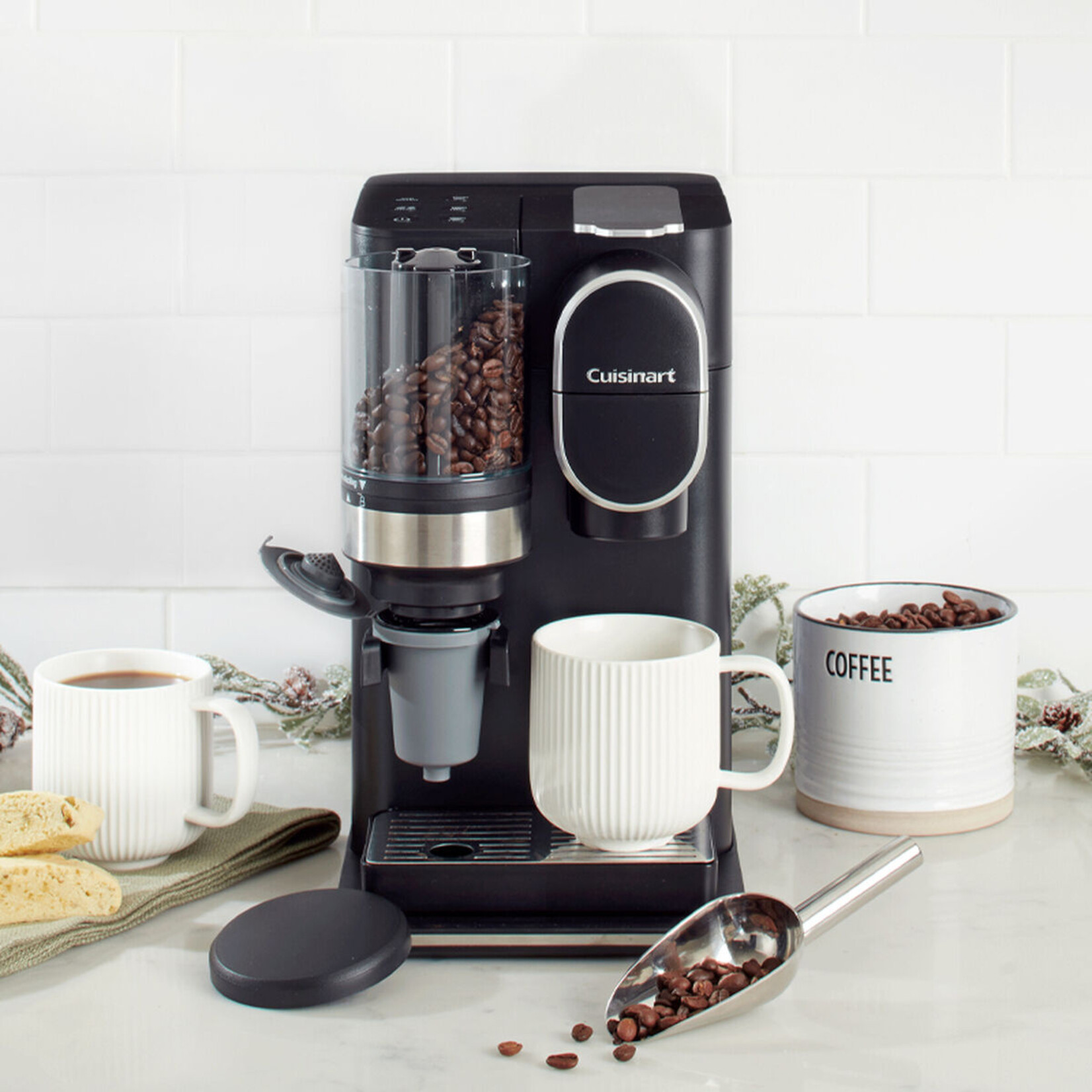 CUISINART DGB-2C - CAFETIERE A CAPSULE ET A MOULIN CONIQUE NOIRE CUISINART