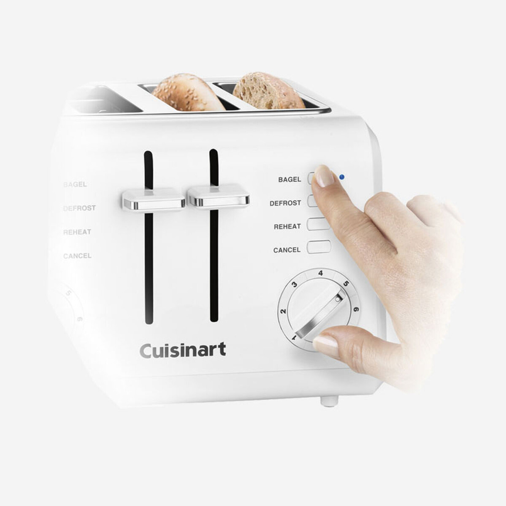 CUISINART CPT-142C - GRILLE-PAIN COMPACT 4 TRANCHES (BLANC) CUISINART