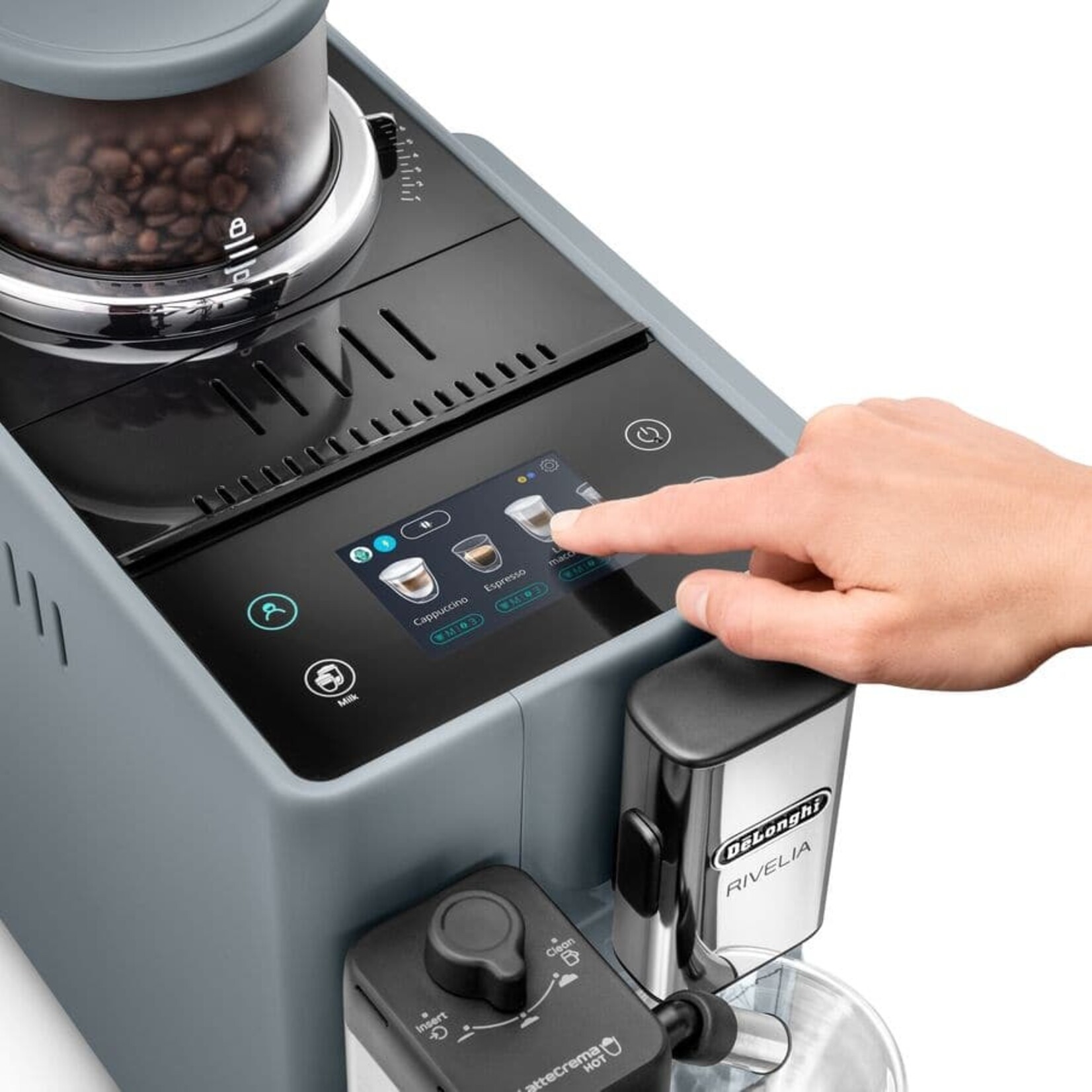DELONGHI MACHINE ESPRESSO AUTOMATIQUE RIVELIA  GRISE