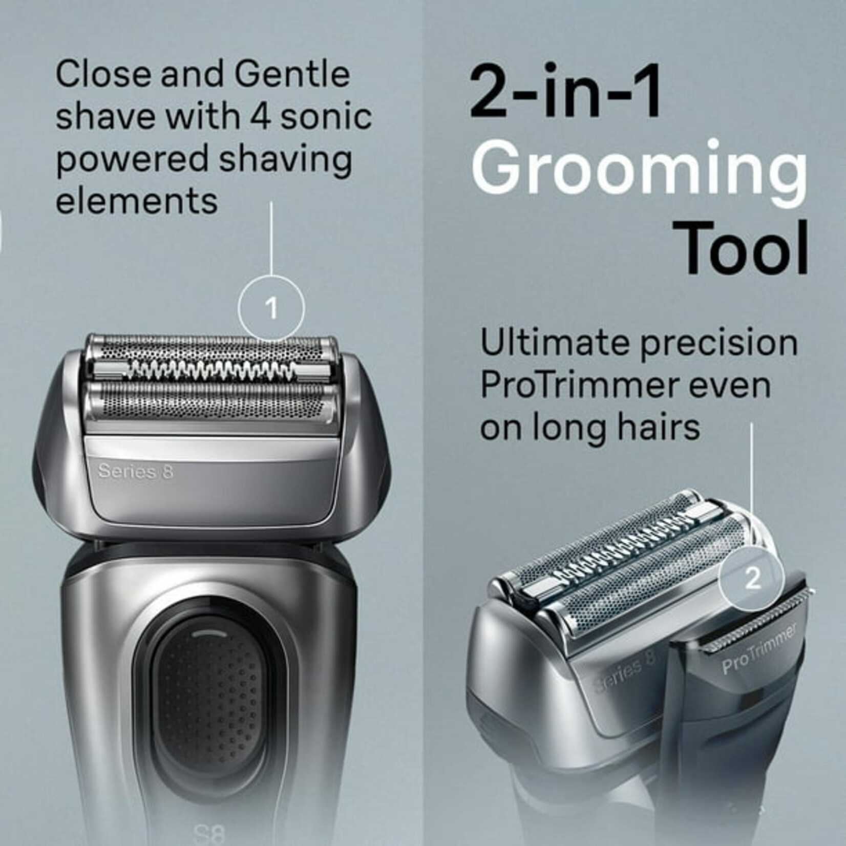 BRAUN RASOIR SERIES 8 SMART CARE + POWERCASE