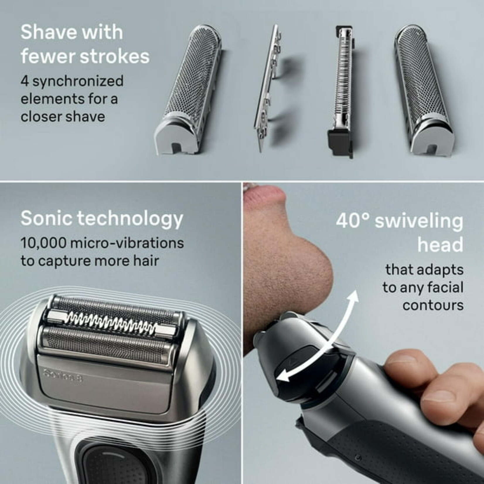 BRAUN RASOIR SERIES 8 SMART CARE + POWERCASE