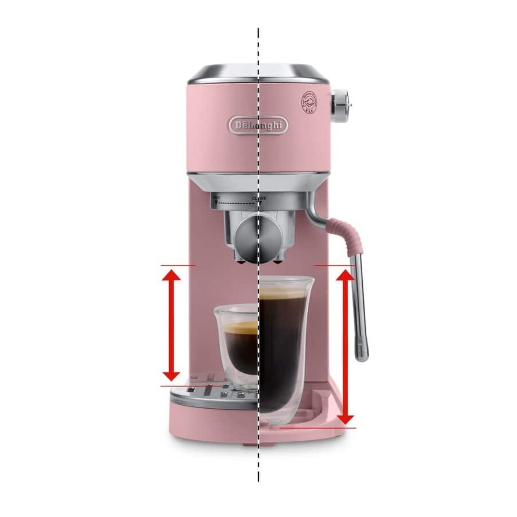 DELONGHI EC890PK - MACHINE A ESPRESSO MANUELLE DEDICA DUO ROSE DELONGHI