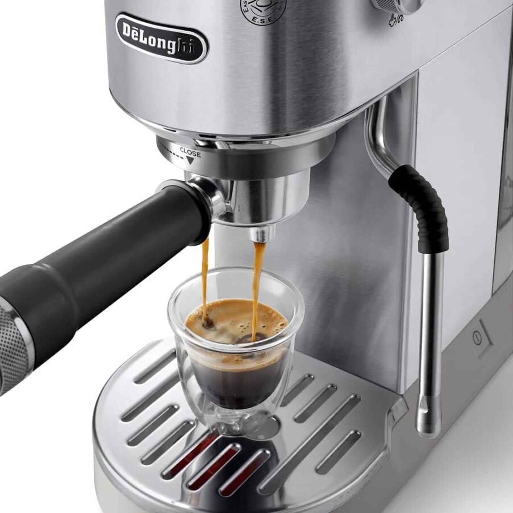 DELONGHI EC890M - MACHINE A ESPRESSO MANUELLE DEDICA DUO EN ACIER INOXYDABLE DELONGHI
