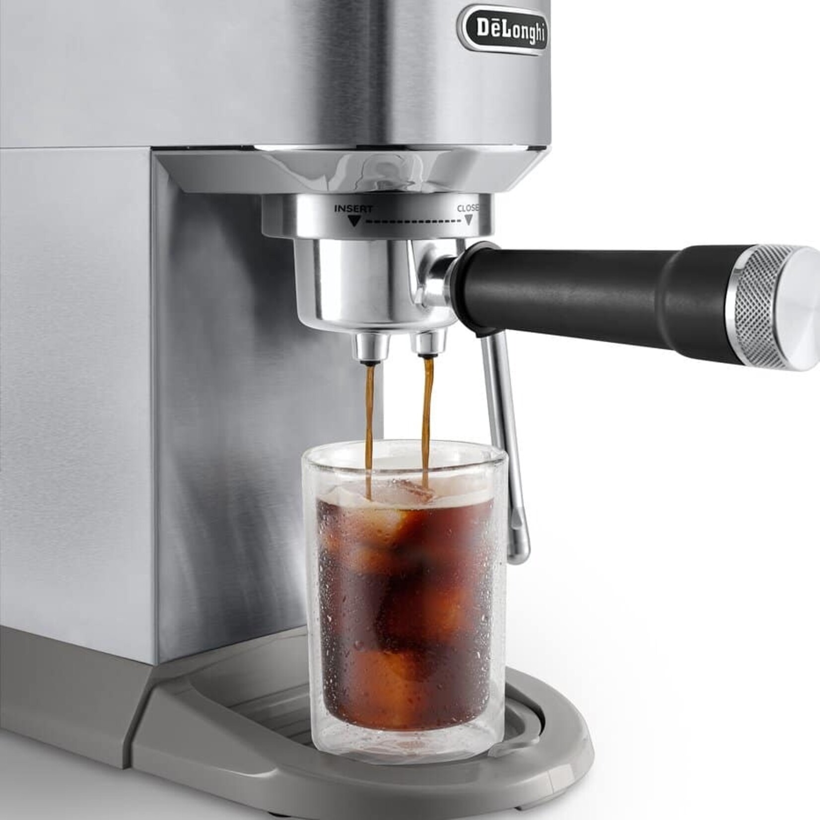 DELONGHI EC890M - MACHINE A ESPRESSO MANUELLE DEDICA DUO EN ACIER INOXYDABLE DELONGHI