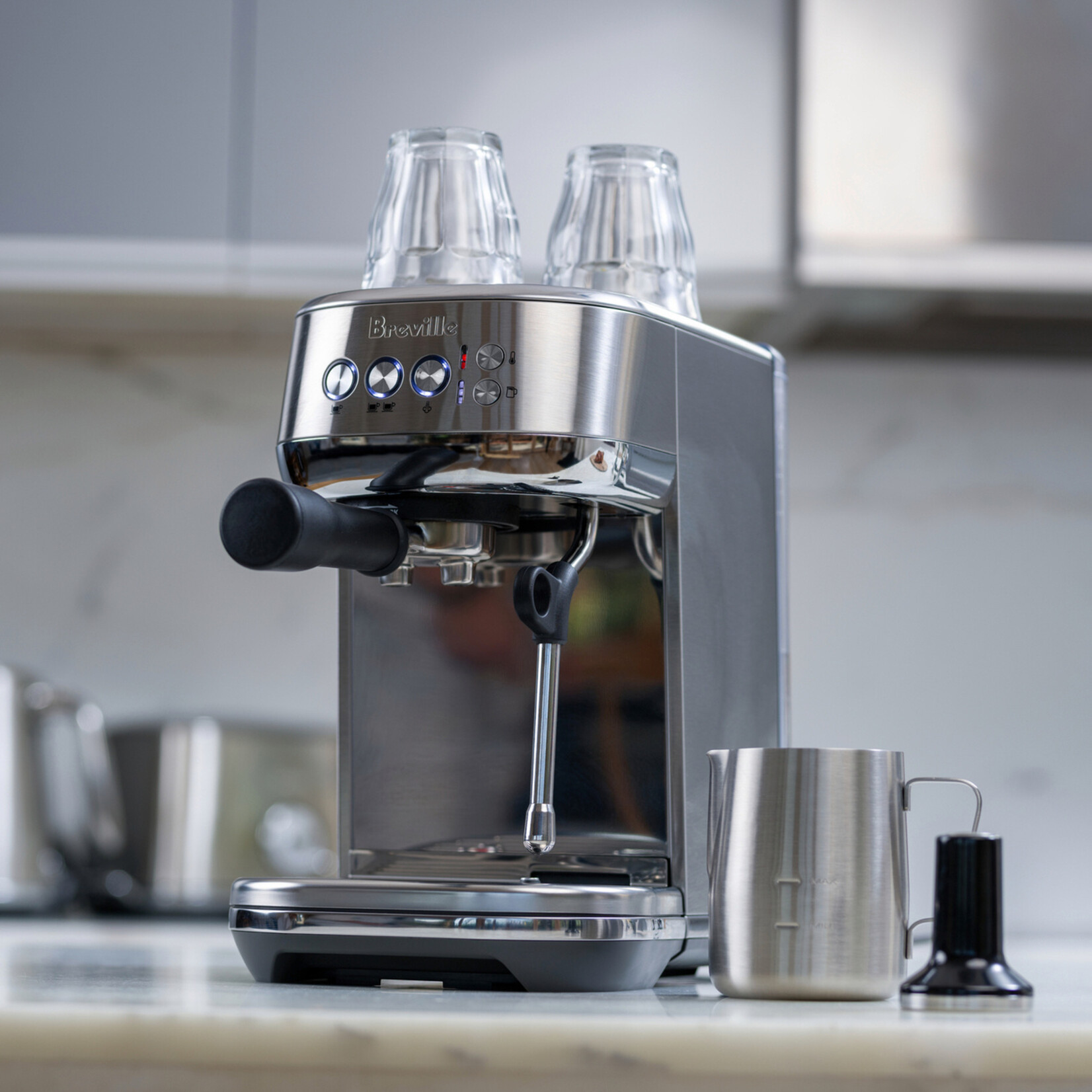 BREVILLE BES500BSS - MACHINE A ESPRESSO MANUELLE BAMBINO PLUS BREVILLE