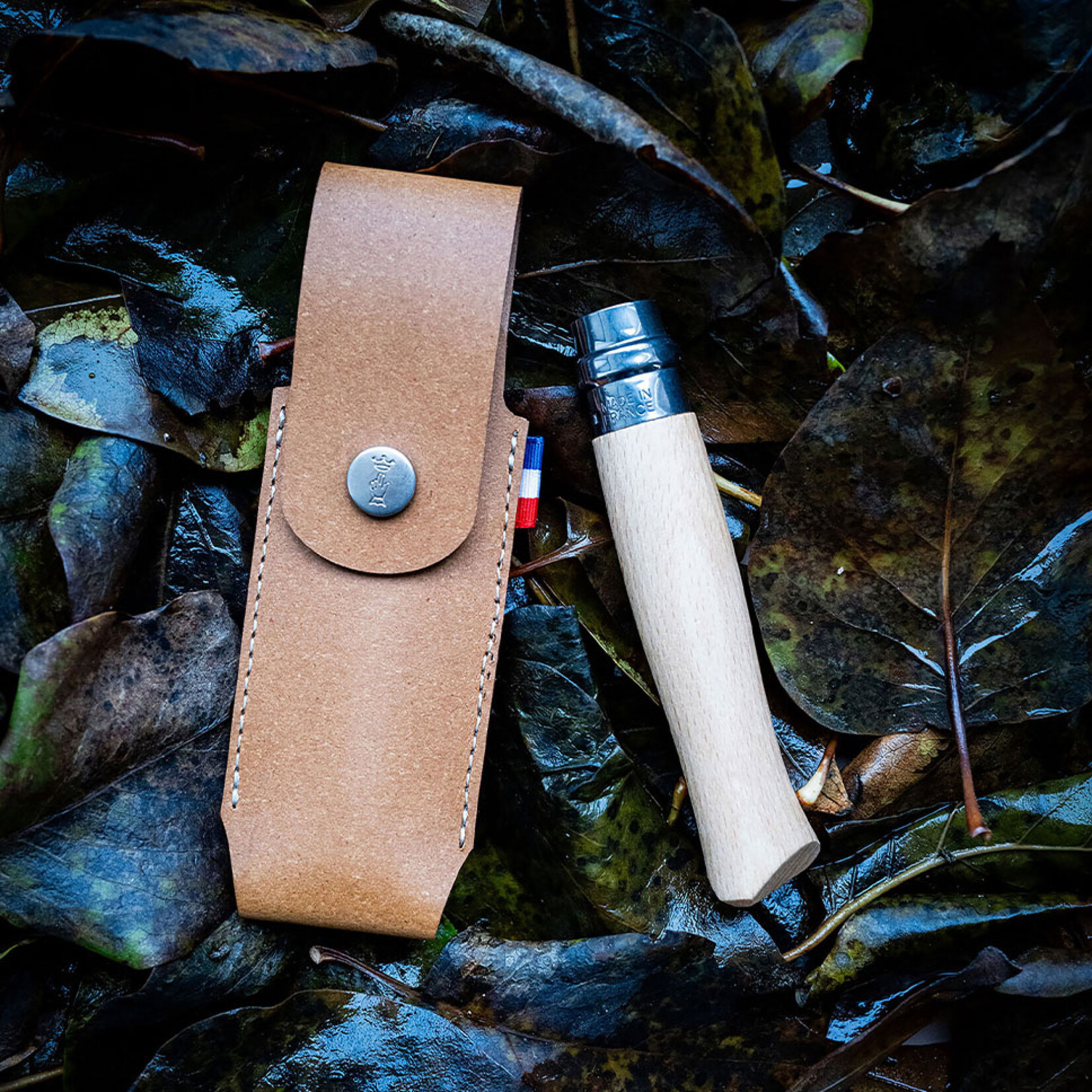 OPINEL 002550 - ETUI EN CUIR REGENERE No. 7/8/9 OPINEL