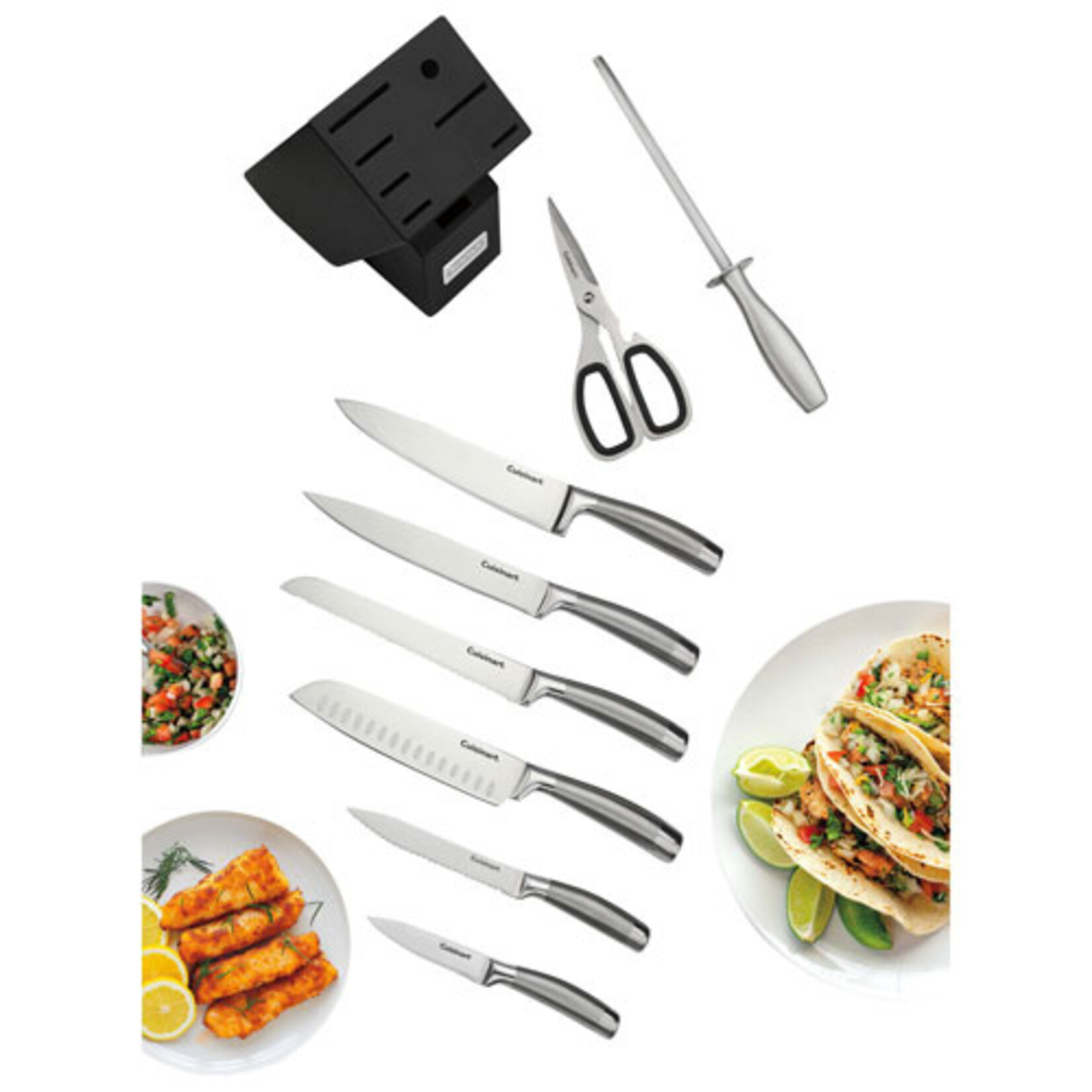 CUISINART C99SS-9PC - ENSEMBLE 9 PIECES COUTEAUX ET BLOC CUISINART