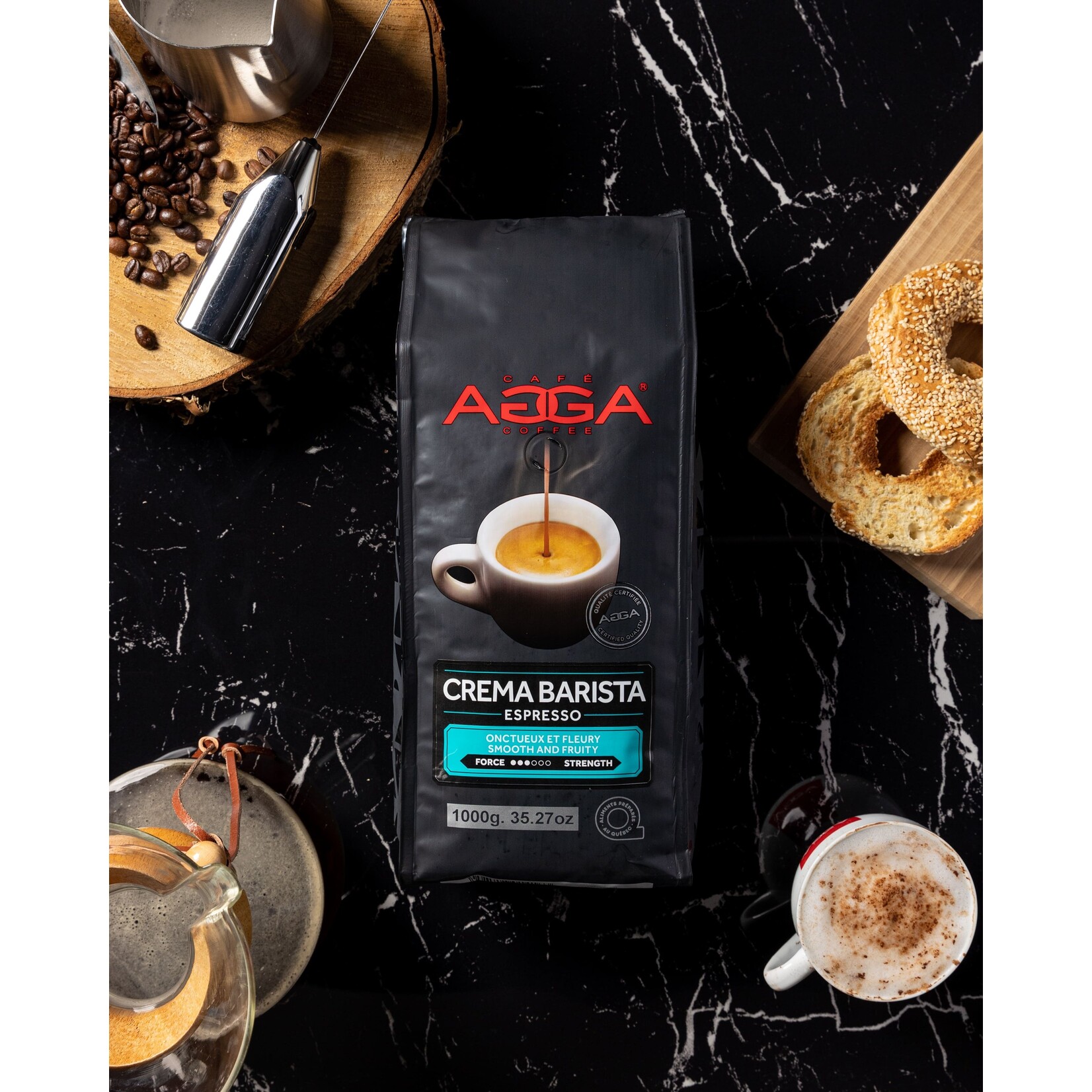 AGGA CB510000G03 - CREMA BARISTA EN GRAINS 1kg AGGA
