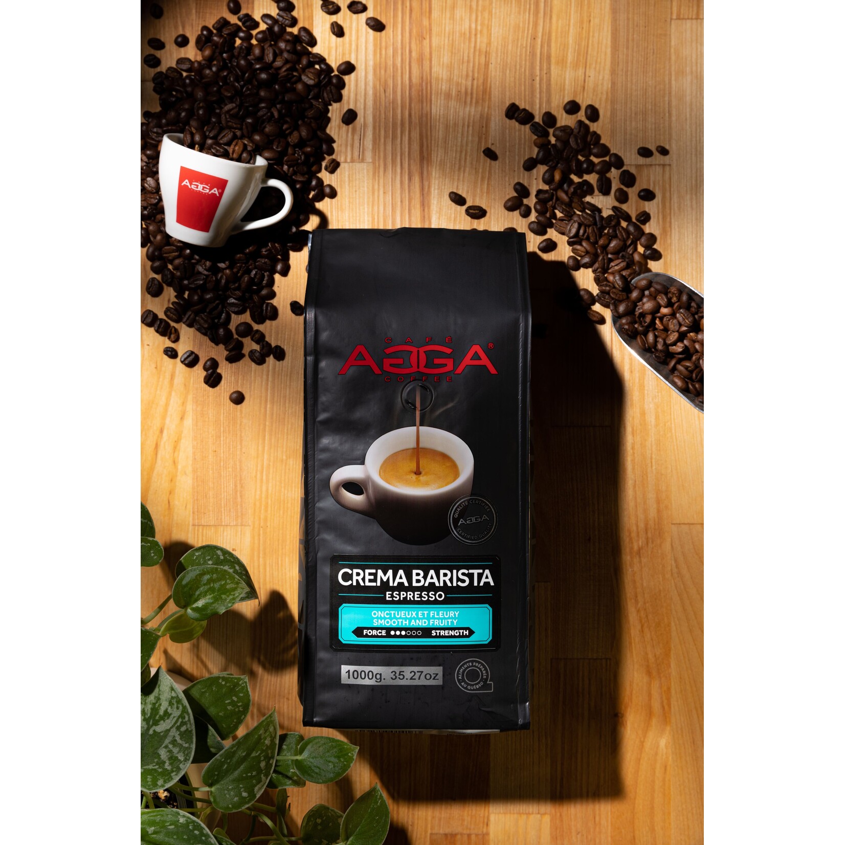 AGGA CB510000G03 - CAFE CREMA BARISTA GRAINS 1KG AGGA