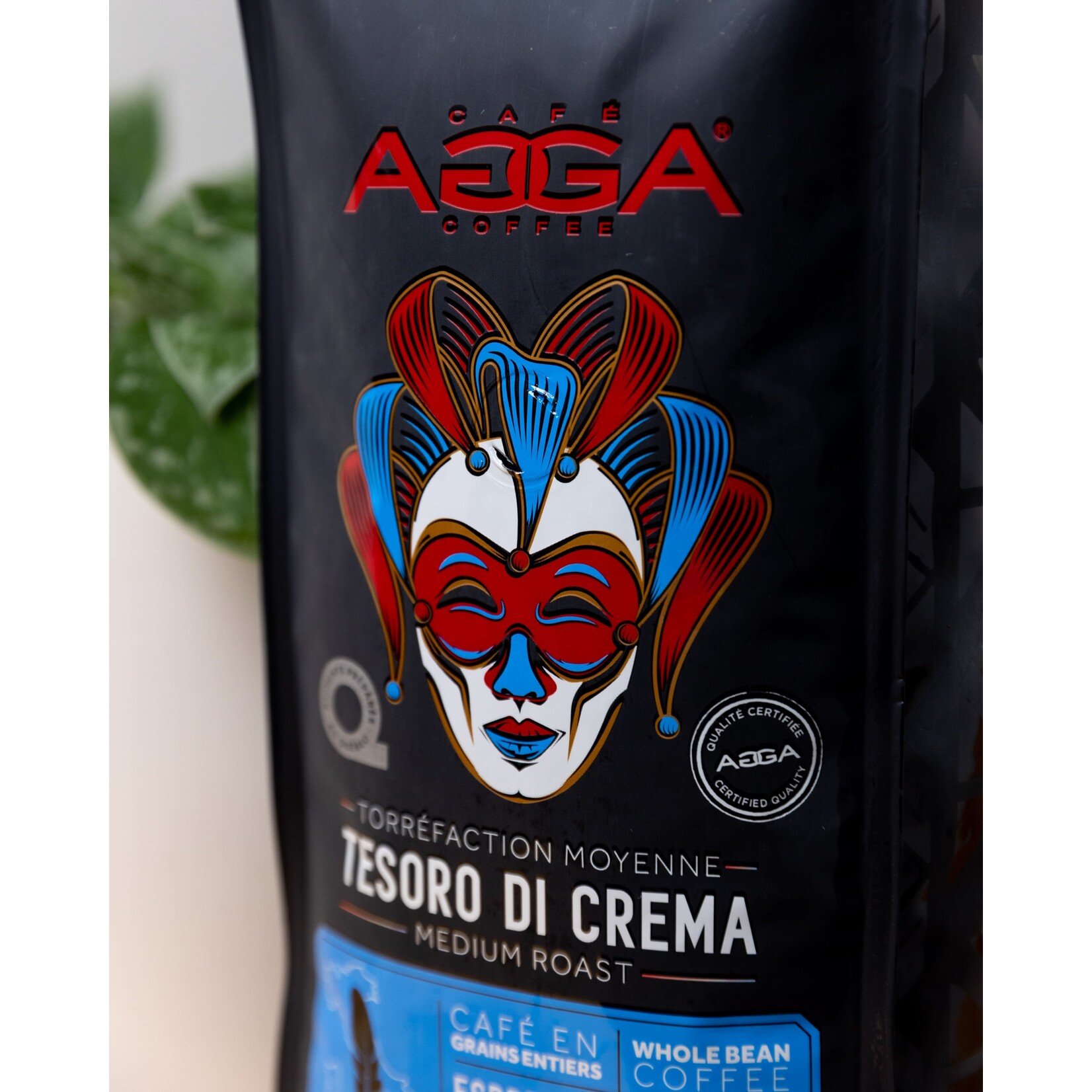 AGGA TE510000G08 - CAFE TESORO DI CREMA BIO GRAINS 1KG AGGA