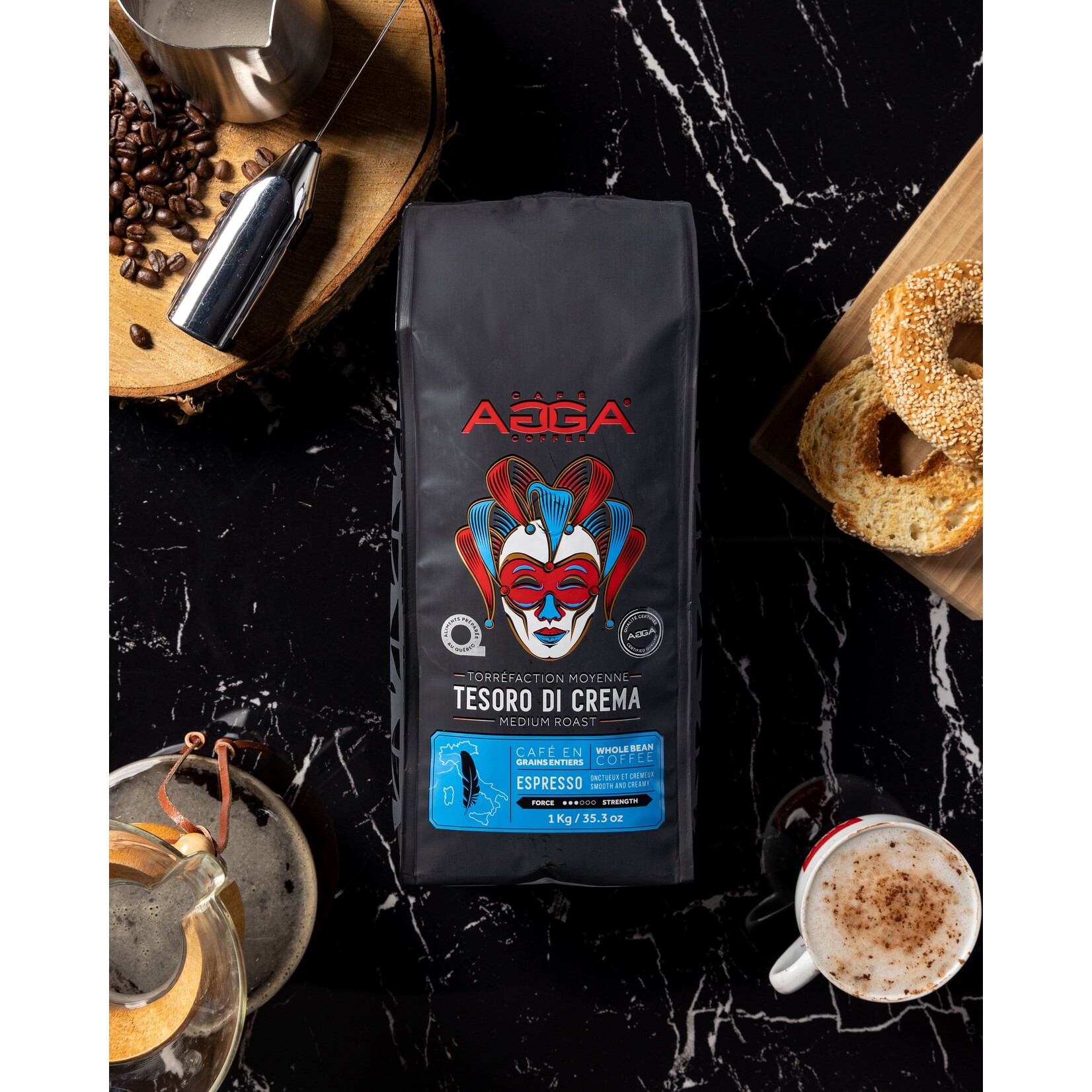 AGGA TE510000G08 - TESORO DI CREMA BIO EN GRAINS 1kg AGGA