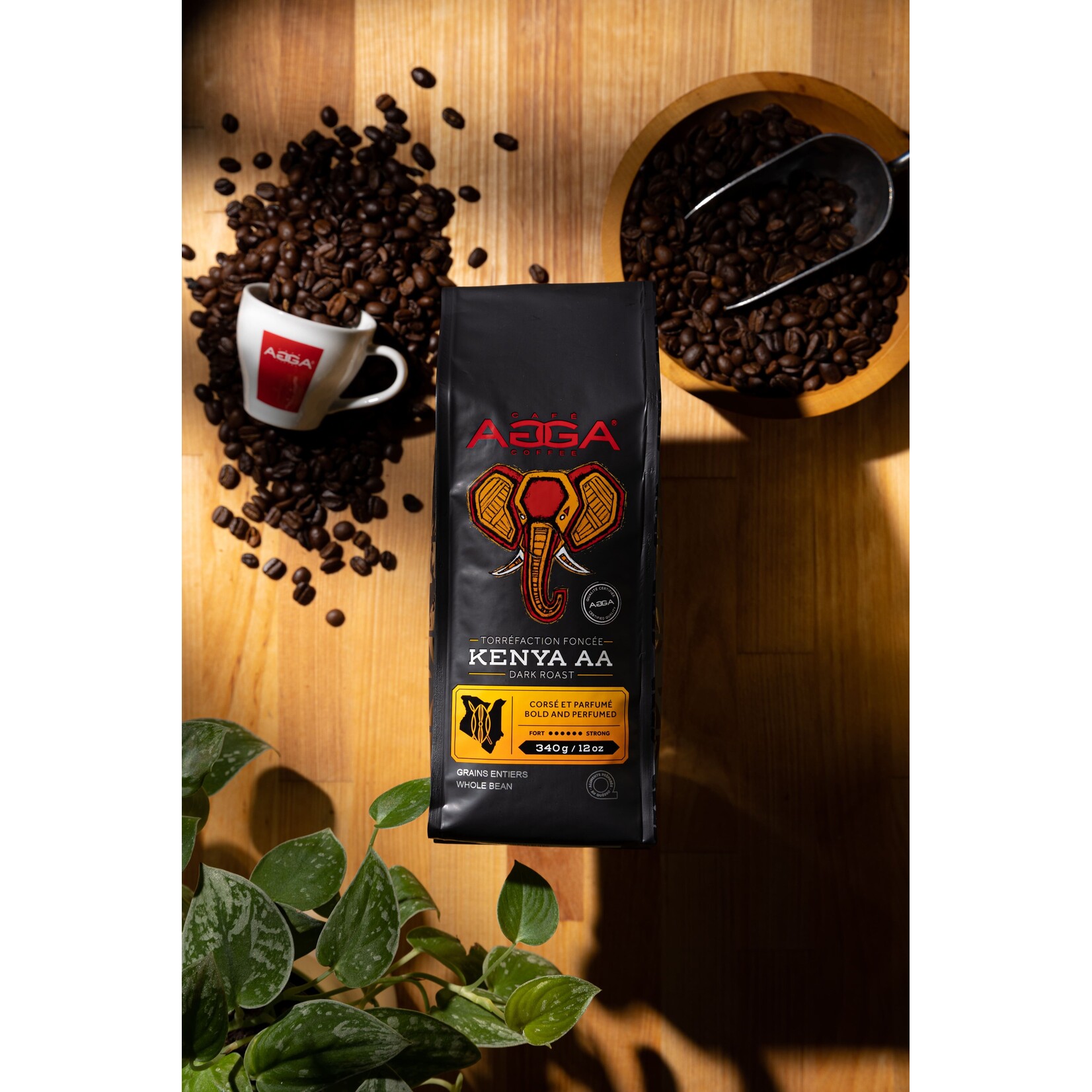 AGGA KE834000G15 - CAFE KENYA AA GRAINS 340G AGGA