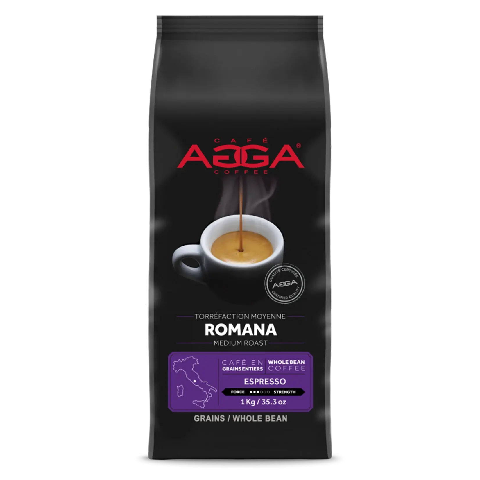 AGGA ER510000G03 - CAFE ROMANA GRAINS 1KG AGGA