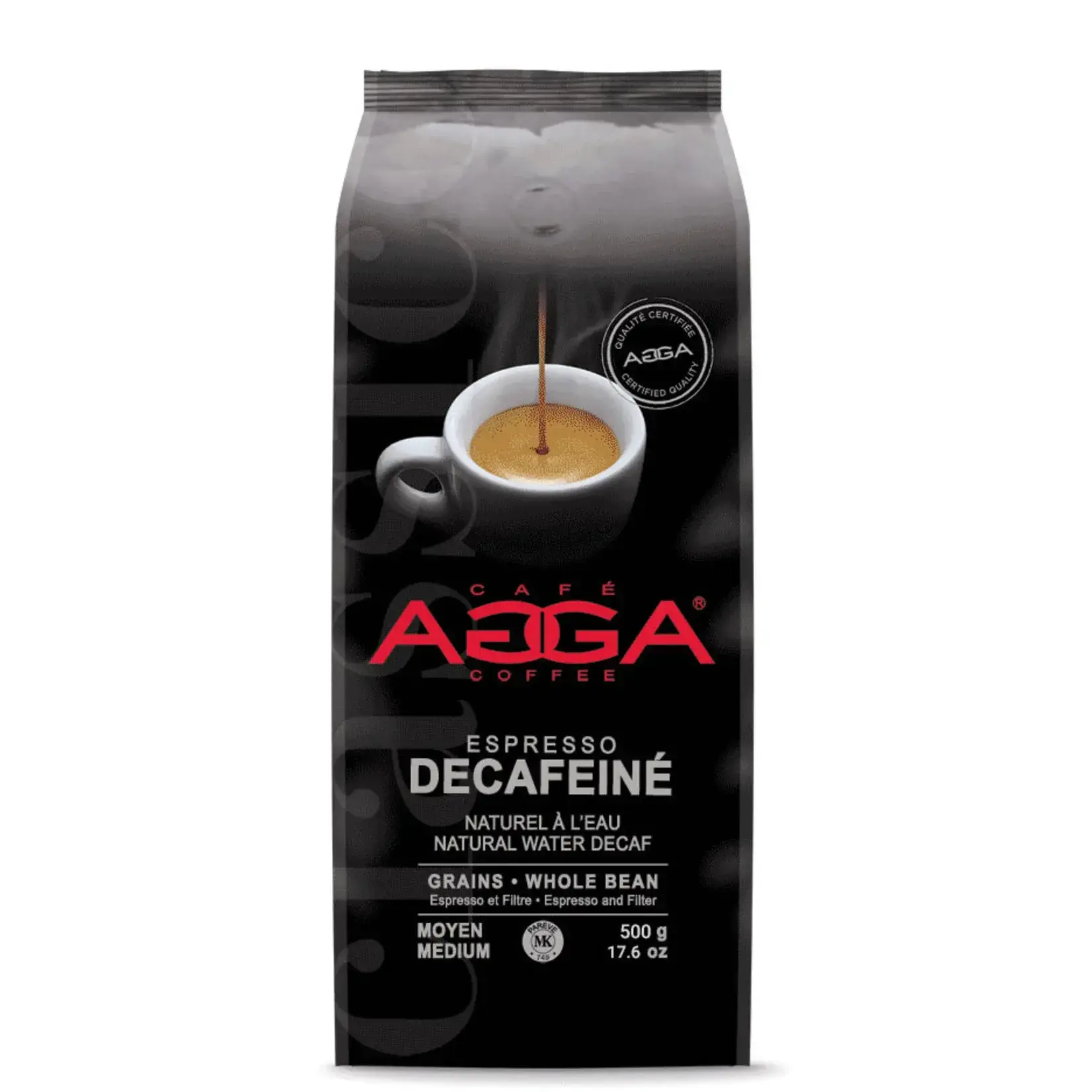 AGGA DC510000G33 - DECAFEINE EN GRAINS 1kg AGGA