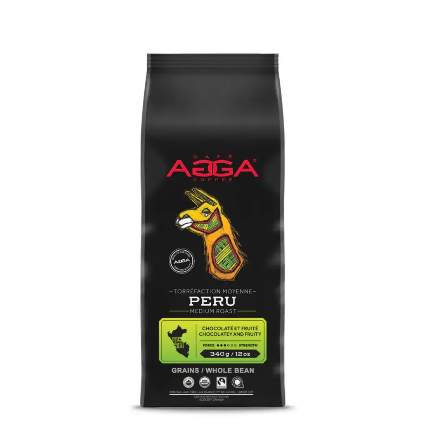 AGGA PC834000G03 - CAFE PERU BIO GRAINS 340G AGGA