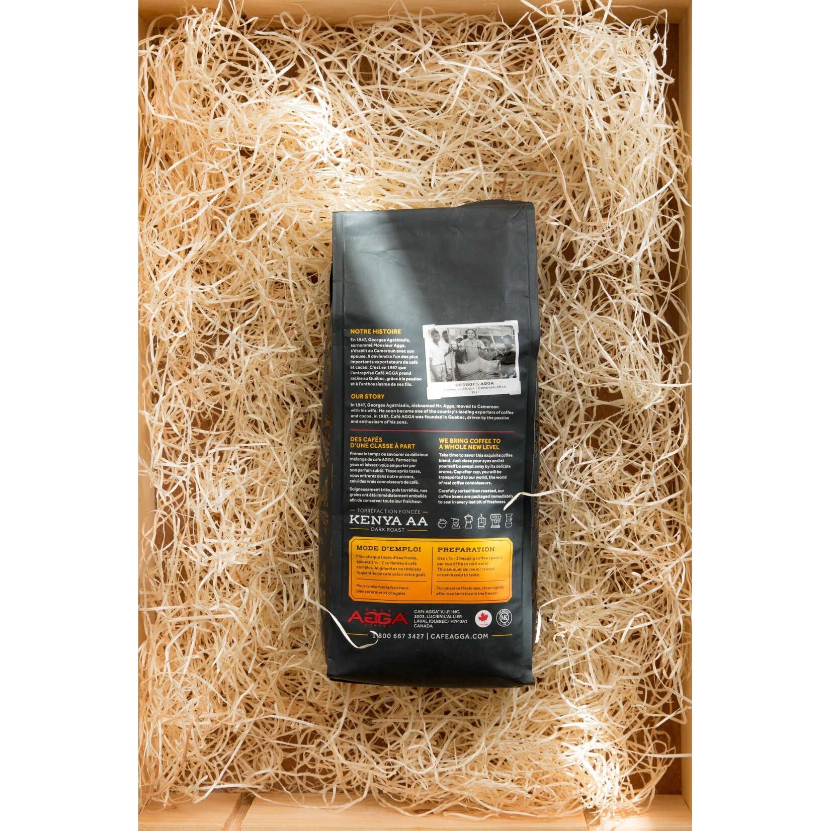 AGGA KE590800G15 - CAFE KENYA AA GRAINS 908G AGGA