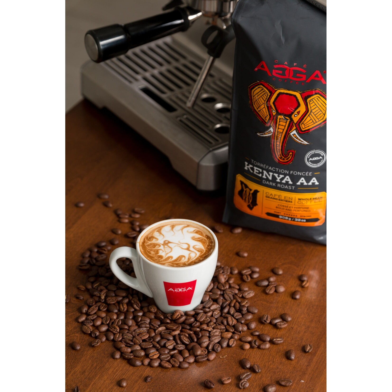 AGGA KE590800G15 - CAFE KENYA AA GRAINS 908G AGGA