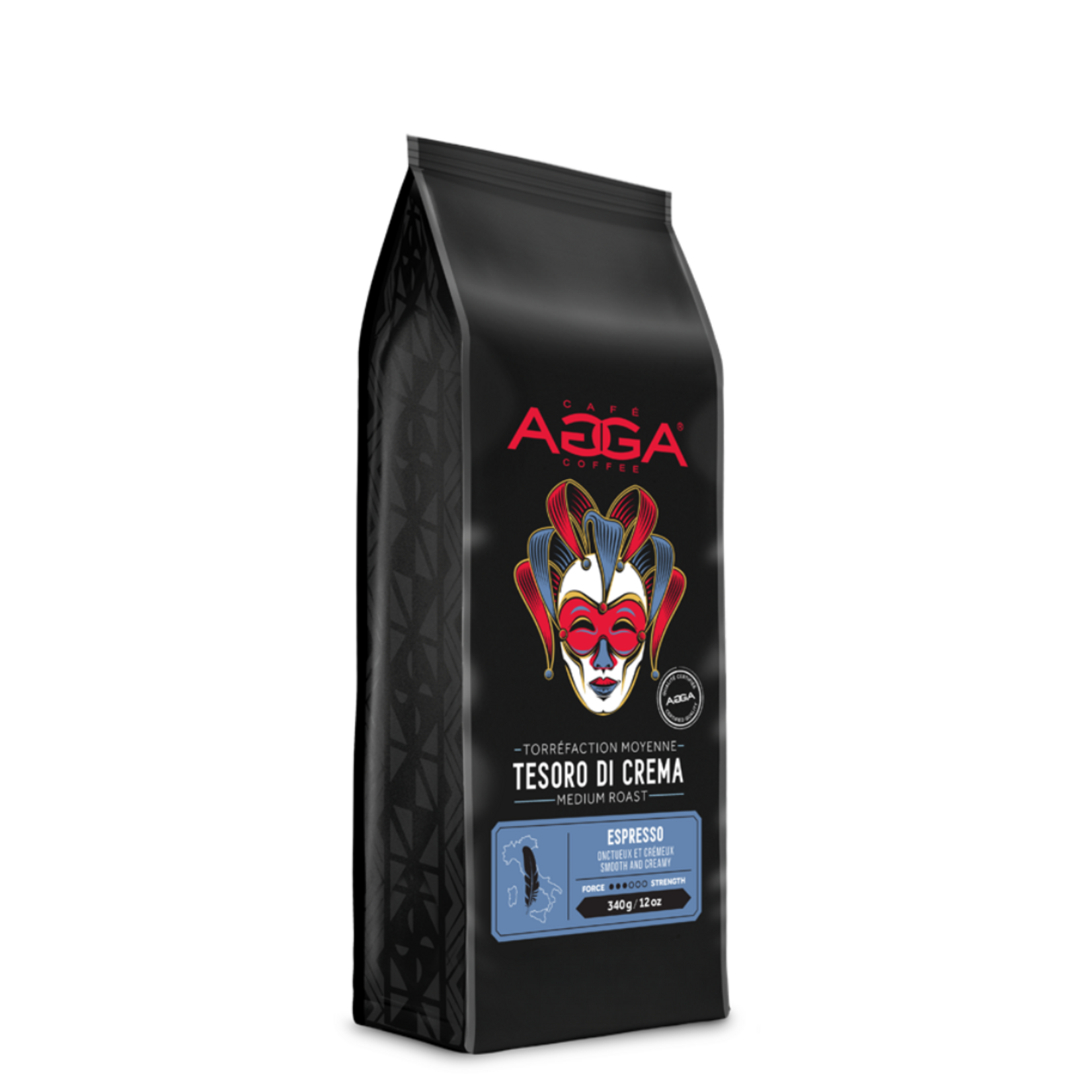 AGGA TE834000G09 - CAFE TESORO DI CREMA BIO GRAINS 340G AGGA
