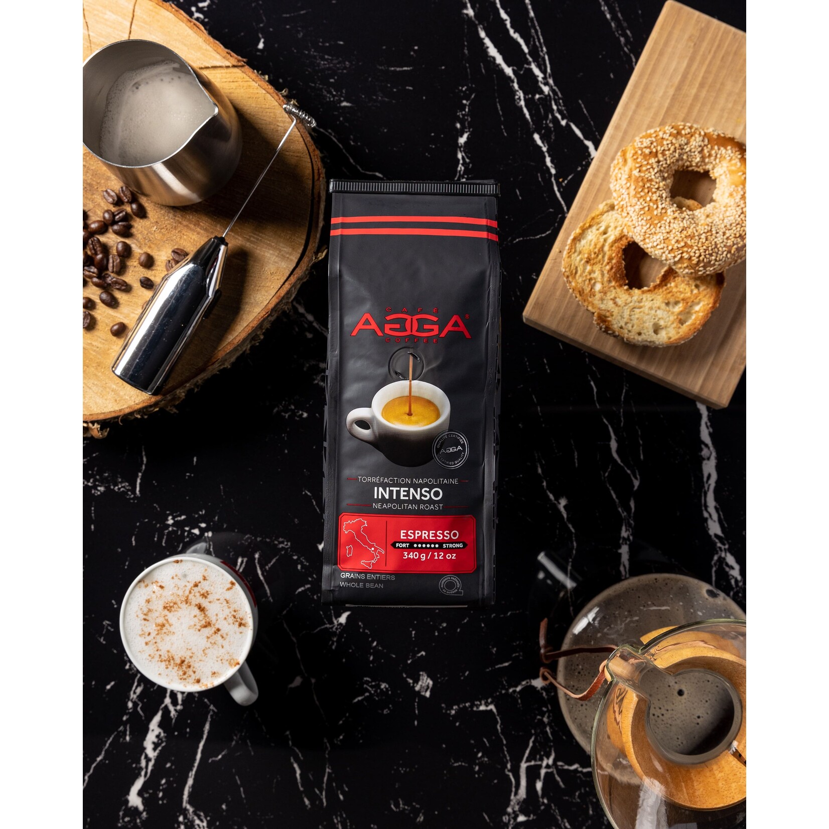 AGGA IN834000G34  - CAFE INTENSO GRAINS 340G AGGA