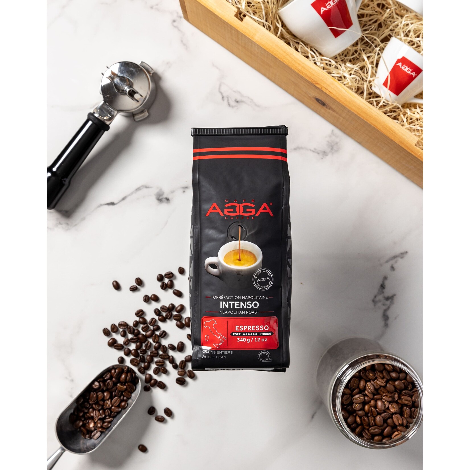AGGA IN834000G34  - CAFE INTENSO GRAINS 340G AGGA