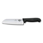 VICTORINOX 5.2523.17BK - COUTEAU SANTOKU 7 po. FIBROX VICTORINOX