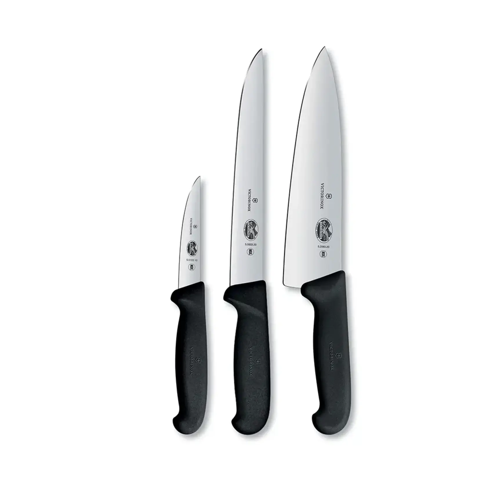 VICTORINOX 5.1053.3-X3 - ENSEMBLE DE 3 COUTEAUX DE CHEF FIBROX VICTORINOX