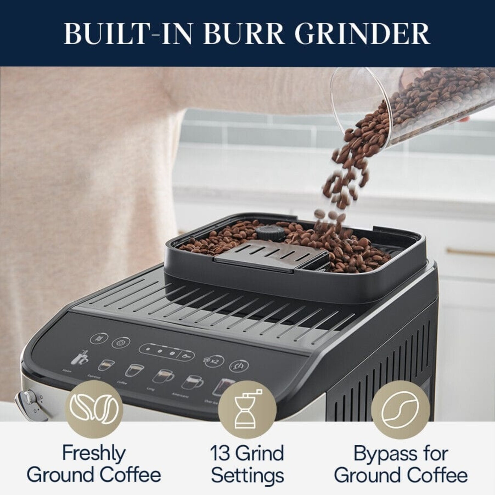 DELONGHI ECAM29043SB - MACHINE ESPRESSO MAGNIFICA EVO AVEC BUSE DELONGHI