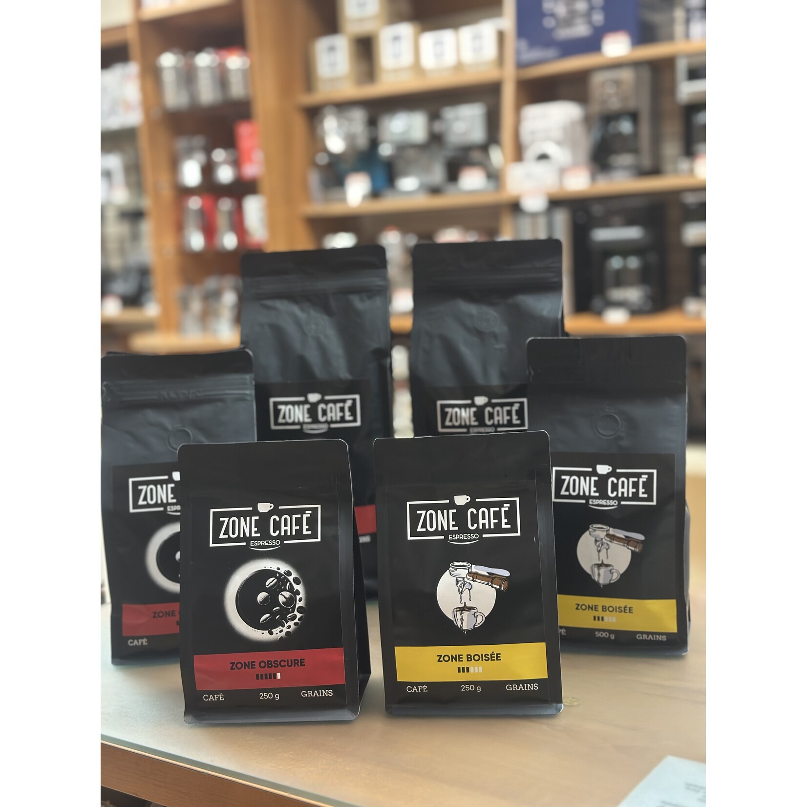 ZONE CAFE ZOBSCURE250G - ZONE OBSCURE EN GRAINS 250g ZONE CAFE