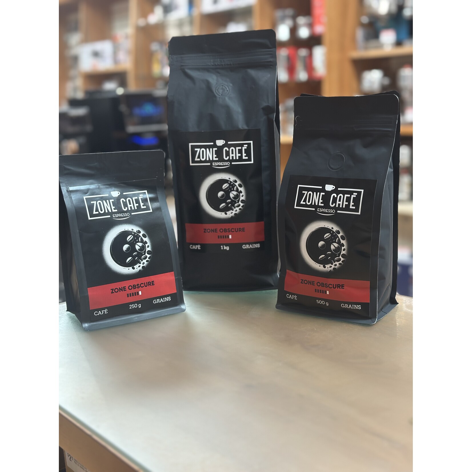 ZONE CAFE ZOBSCURE250G - ZONE OBSCURE EN GRAINS 250g ZONE CAFE