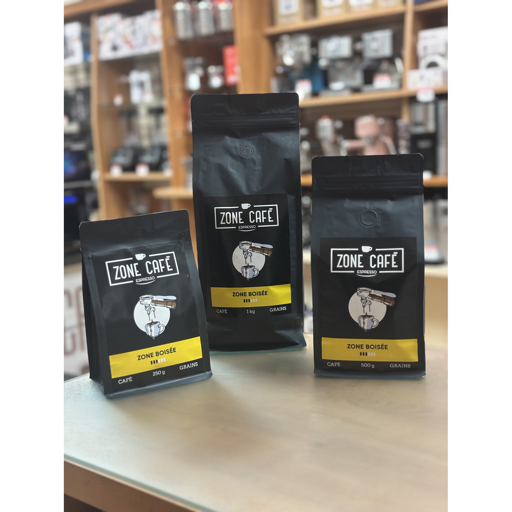 ZONE CAFE ZBOISEE500G - ZONE BOISEE EN GRAINS 500g ZONE CAFE