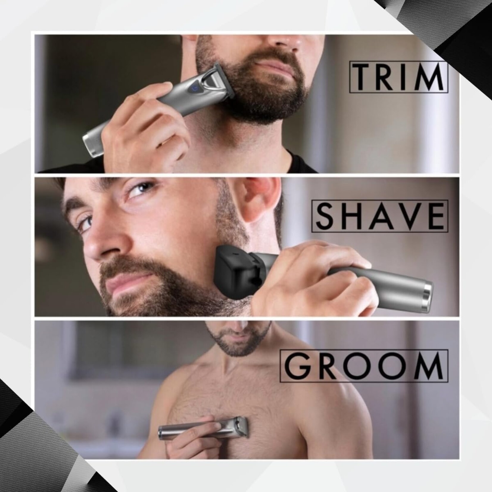 WAHL 3114 - TONDEUSE TOUT-EN-UN EN ACIER INOXYDABLE AU LITHIUM-ION WAHL