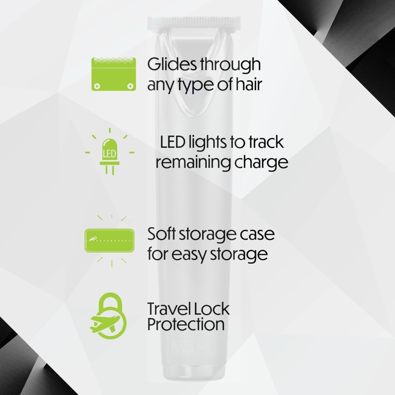 WAHL 3114 - TONDEUSE TOUT-EN-UN EN ACIER INOXYDABLE AU LITHIUM-ION WAHL