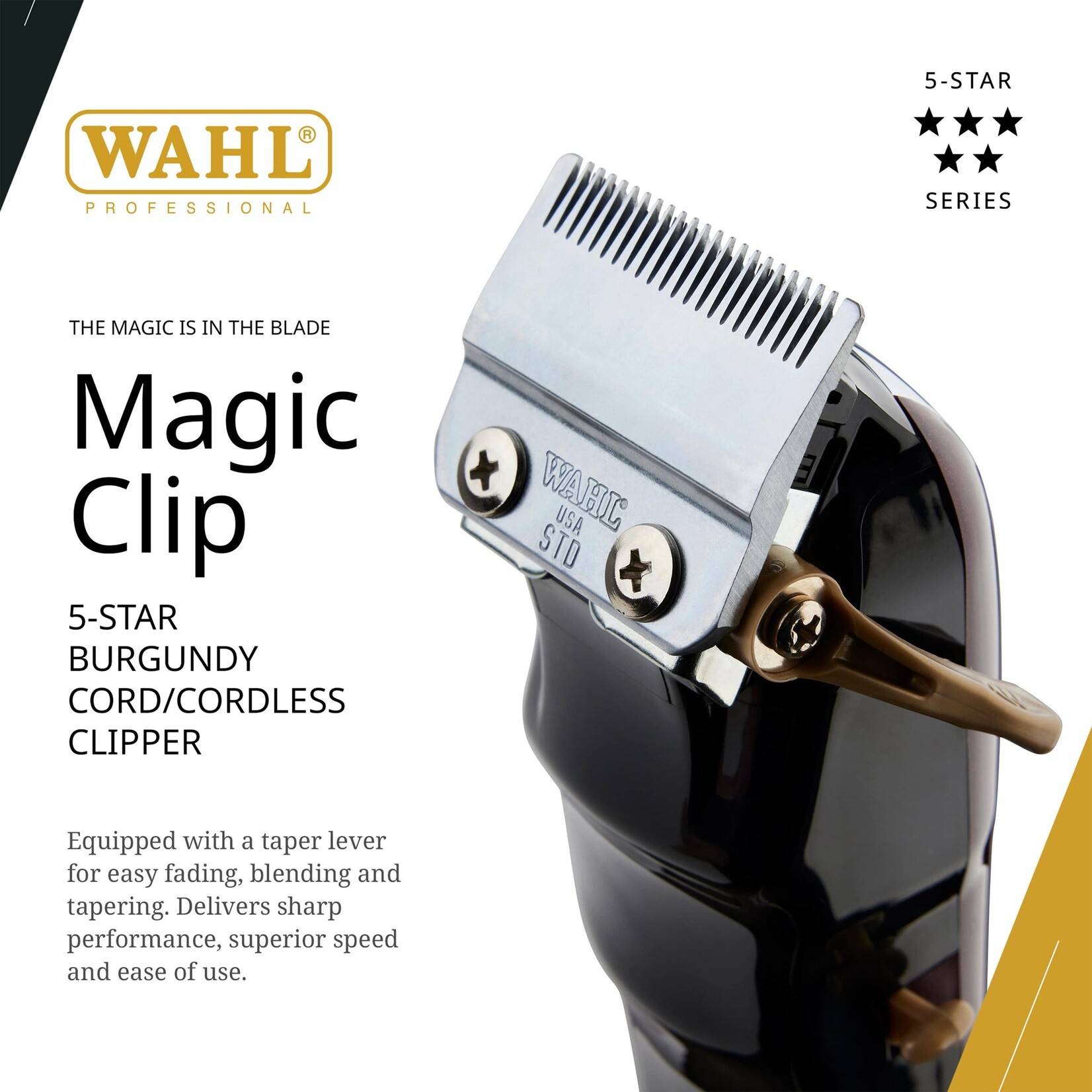 WAHL 56390 - TONDEUSE A CHEVEUX SANS FIL AU LITHIUM-ION MAGIC CLIP WAHL