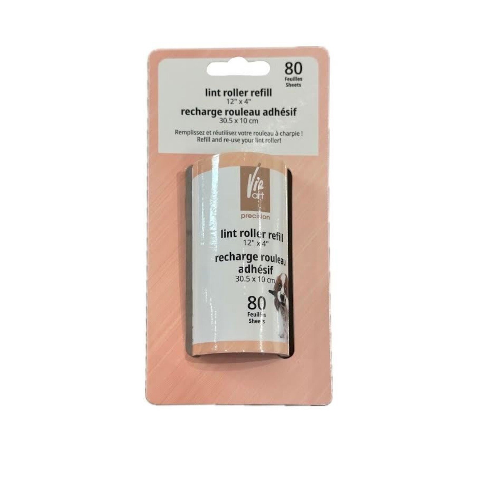 VIE ART 507162 -  *RECHARGE* ROULEAU ADHESIF 80 FEUILLES VIE ART