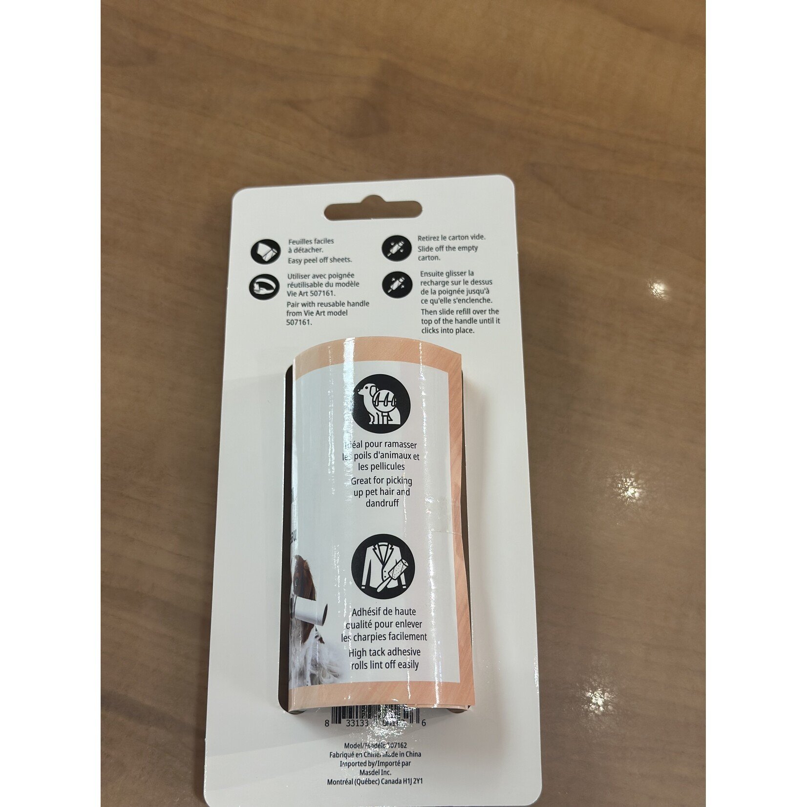 VIE ART 507162 -  *RECHARGE* ROULEAU ADHESIF 80 FEUILLES VIE ART