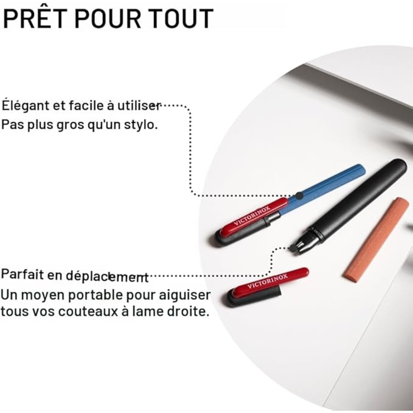 VICTORINOX 4.3323-X1 - AFFÛTEUR STYLE STYLO DE POCHE DUAL VICTORINOX