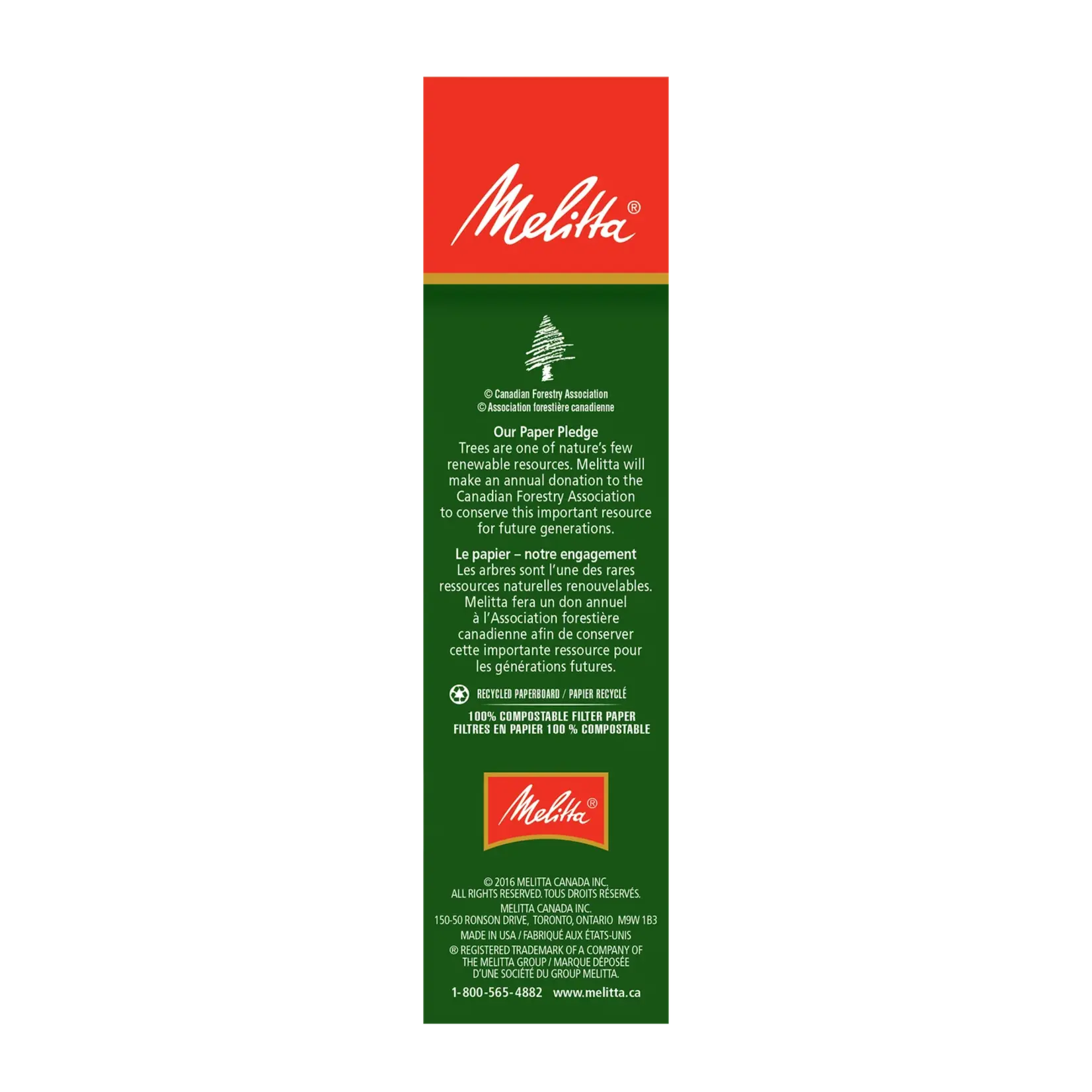 MELITTA 62410 - FILTRE CONIQUE EN PAPIER BLANC PURE #4 (100 FILTRES) MELITTA