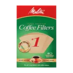 MELITTA 62012 - FILTRE CONIQUE EN PAPIER BRUN NATUREL #1 (40 FILTRES) MELITTA