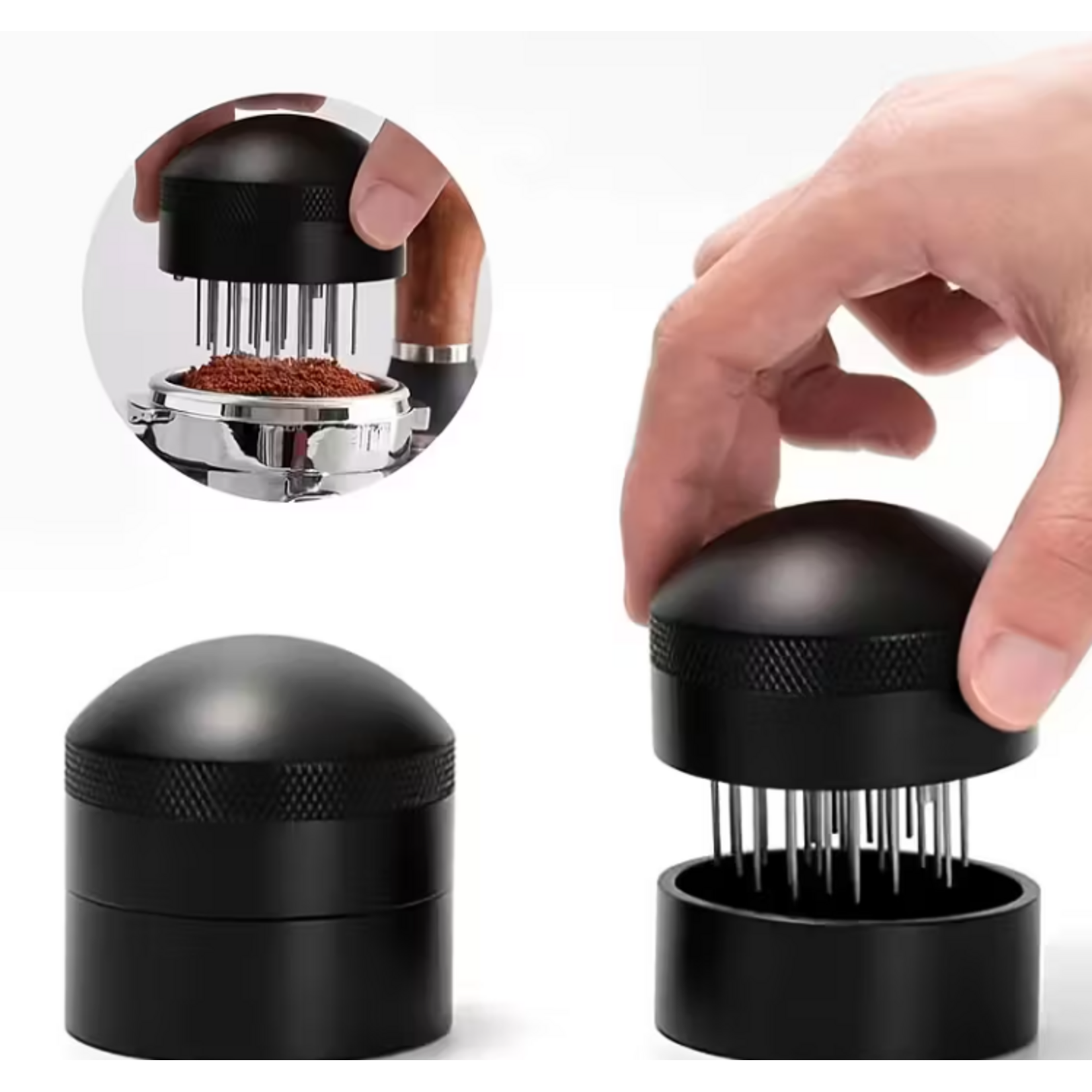 ACC51B - AERATEUR DE CAFE AVEC COMPARTIMENT 51mm NOIR