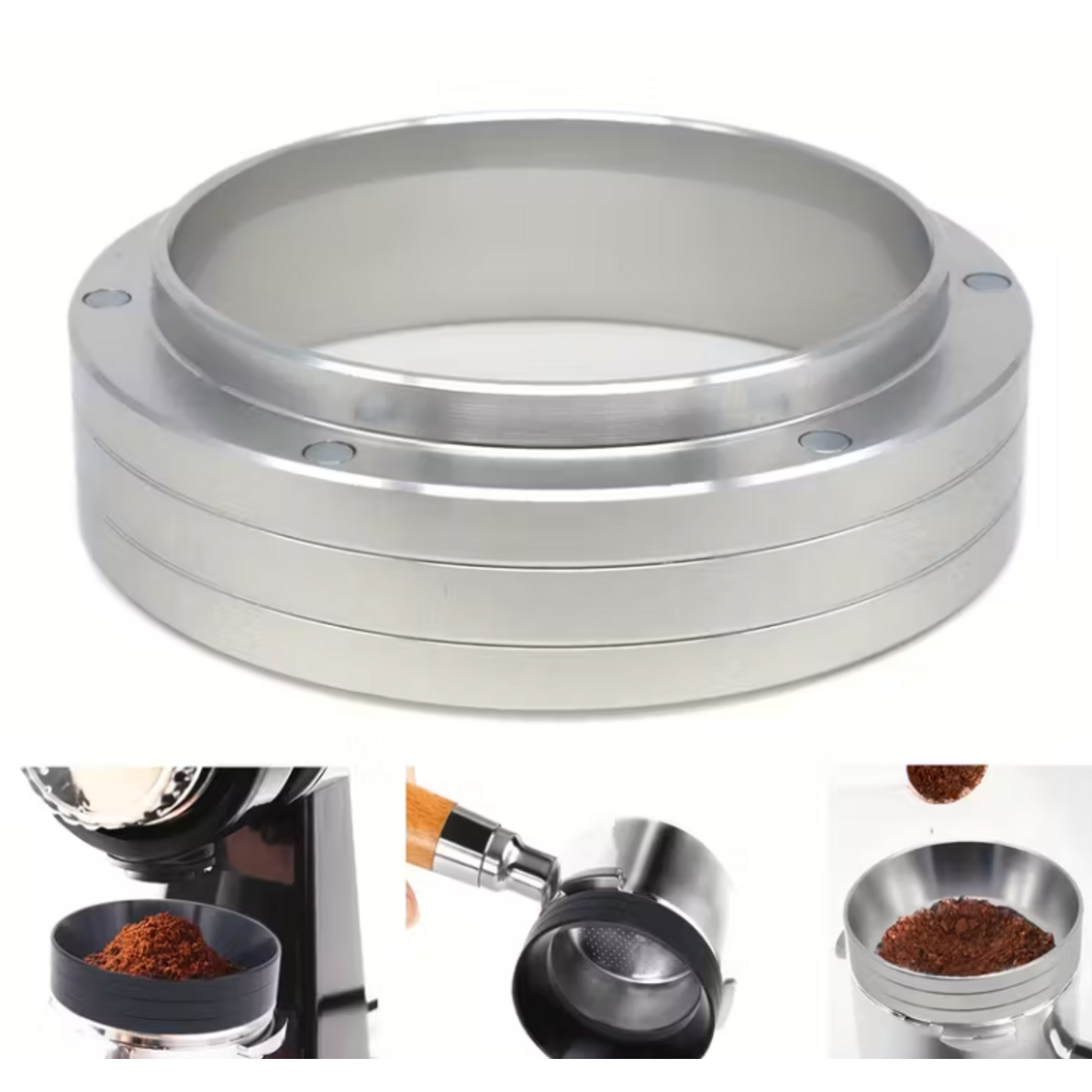 ED53S - ENTENNOIR DE DOSSAGE MAGNETIQUE 53MM ARGENT