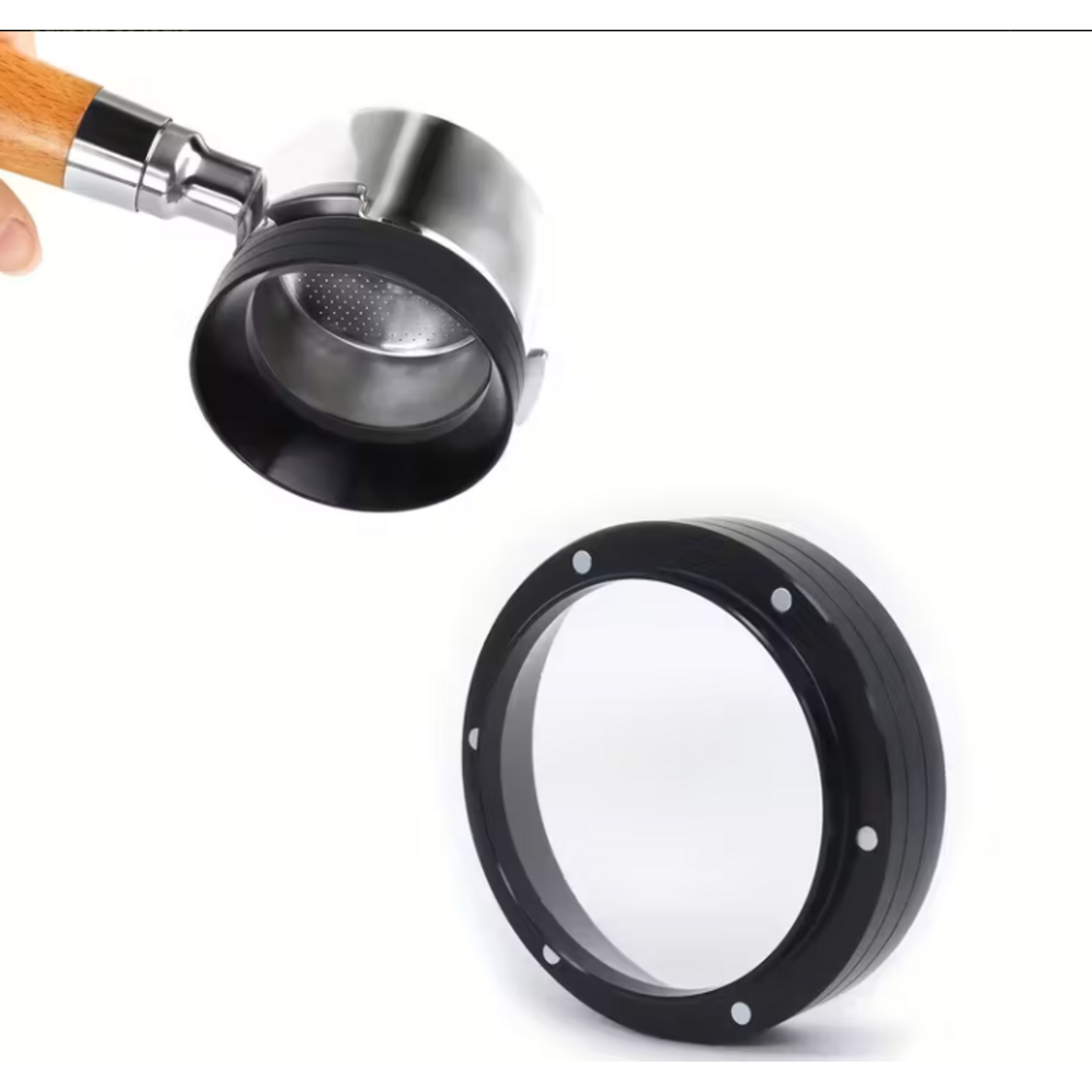 ED53B - ENTONNOIR DE DOSAGE MAGNETIQUE 53MM NOIR