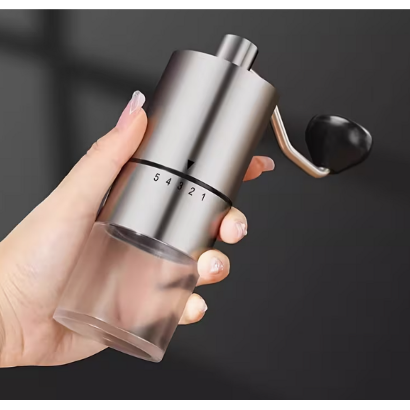 MMS - MOULIN A CAFE MANUEL 5 REGLAGES ARGENT